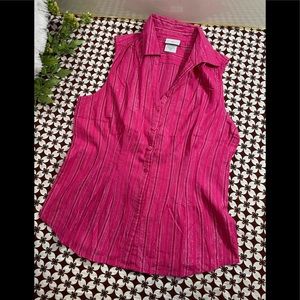 Pink Sleeveless Shirt